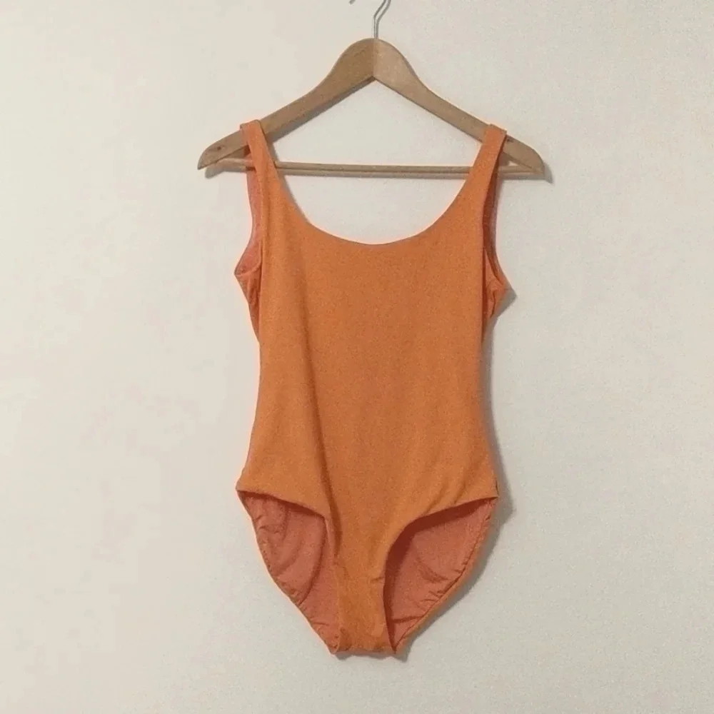 Onia Kelly Tricot One Piece in Orange, Large